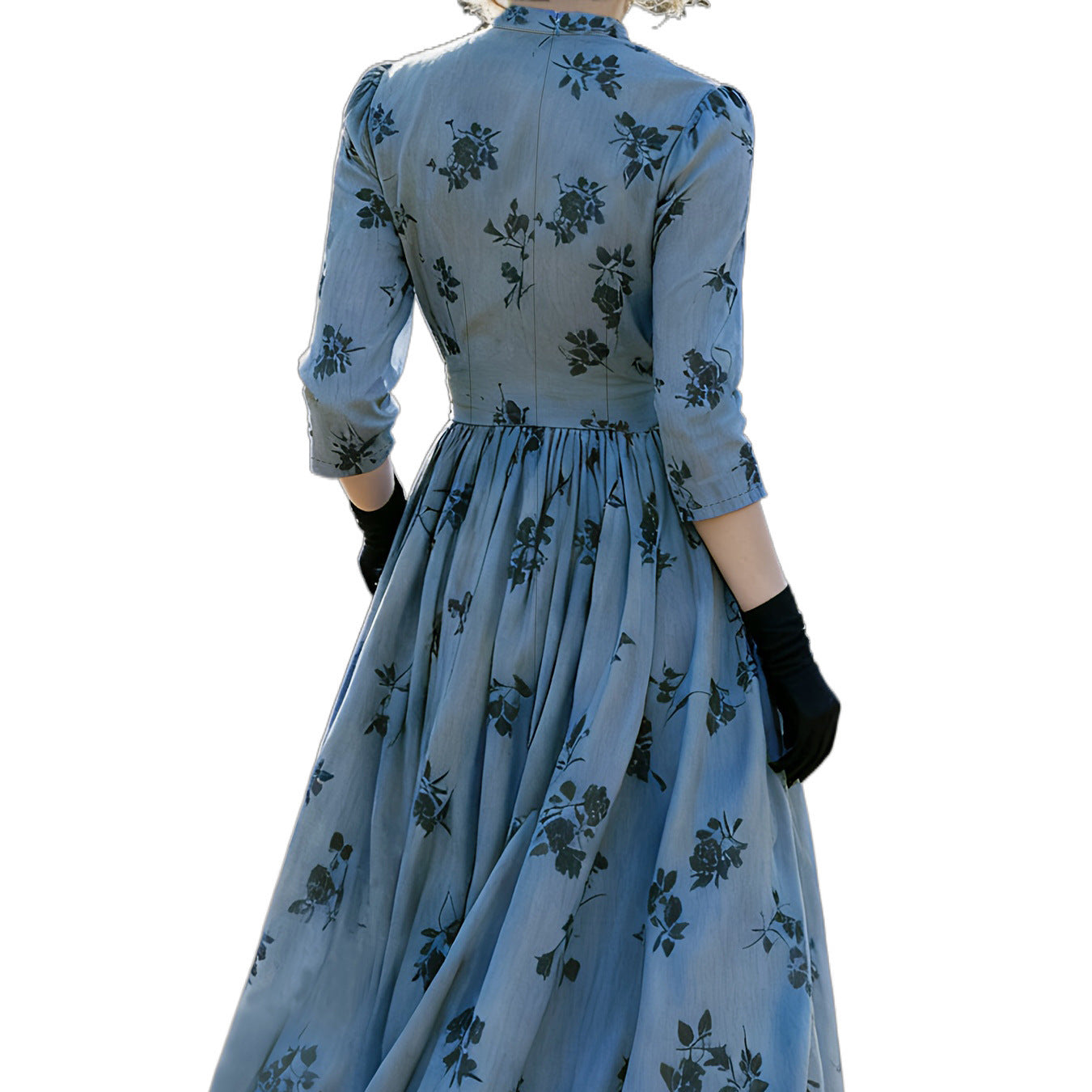 Embroidered Vintage Elegant Long Dress