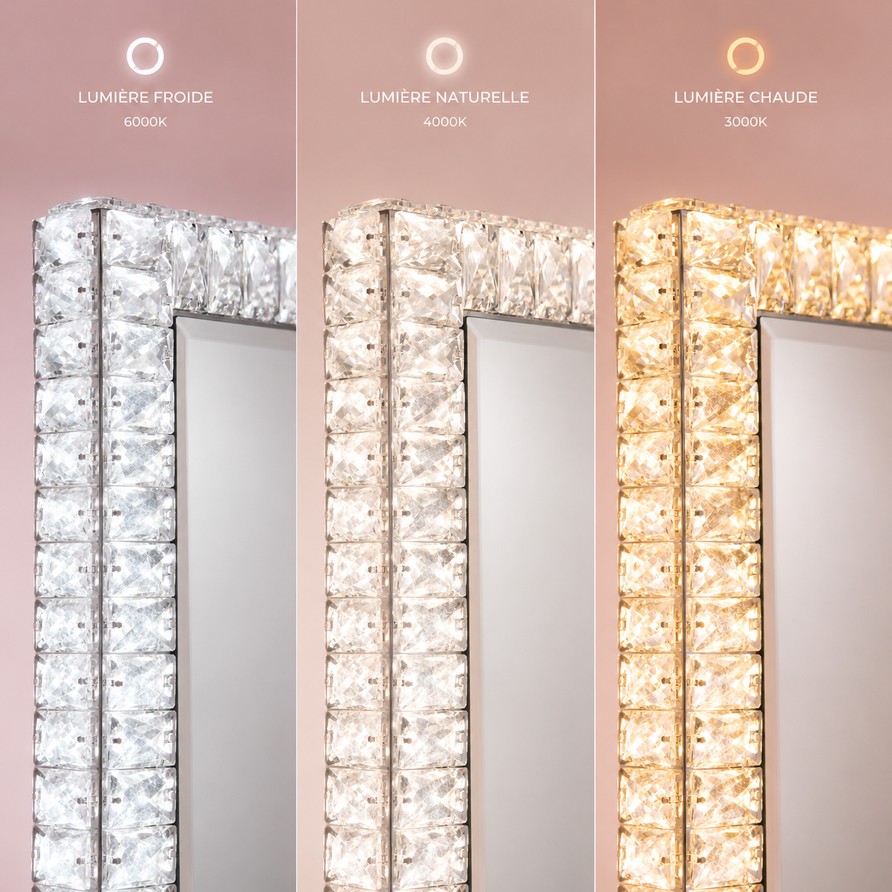 Belles LED Crystal Full-Length Mirror