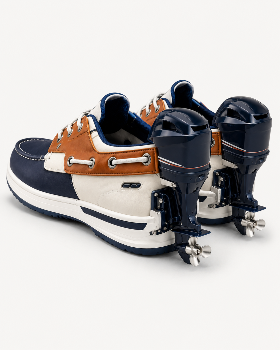 Motor-Inspired Nautical Boat Sneakers
