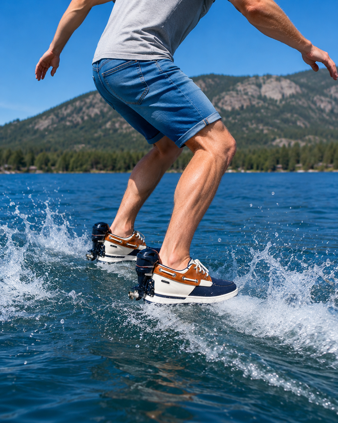 Motor-Inspired Nautical Boat Sneakers