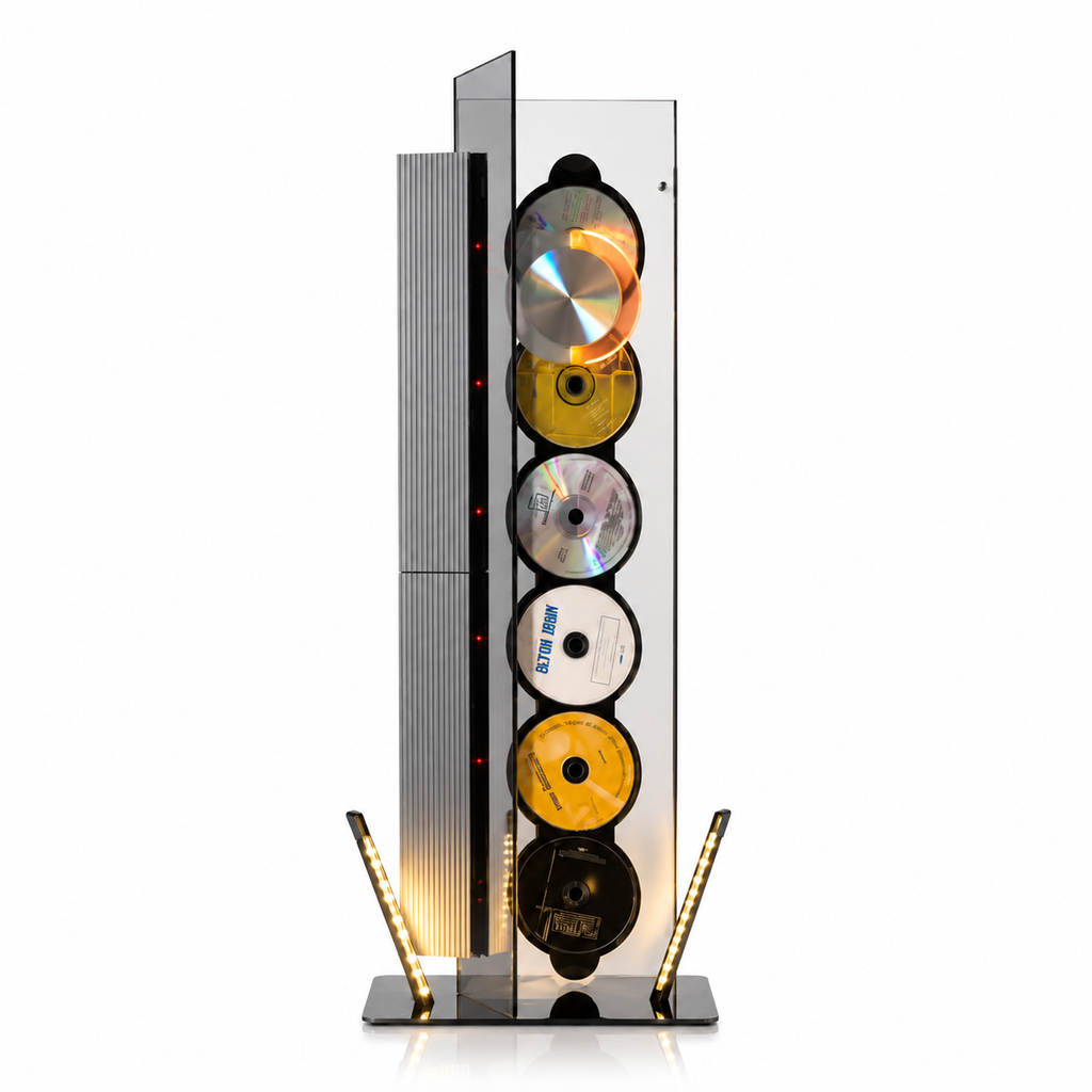 Vertical CD Display Music System