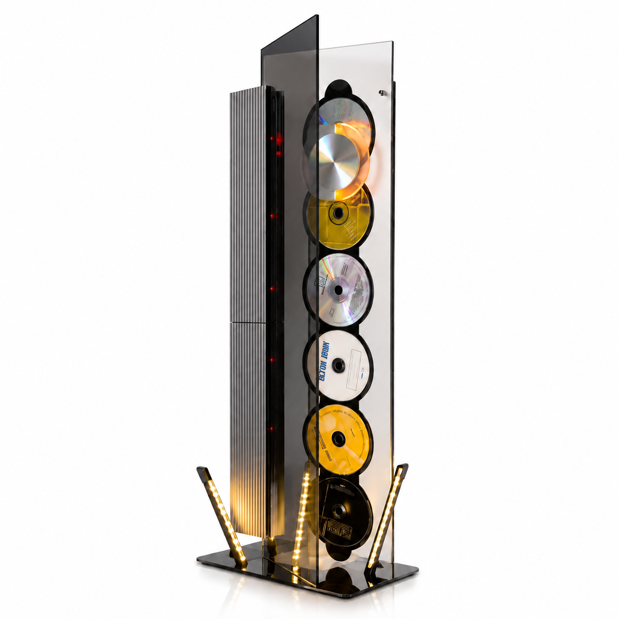 Vertical CD Display Music System