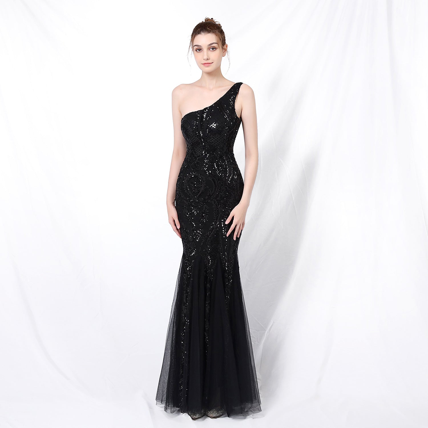 Party Party Evening Dress Sexy Long Slim Toast Dress